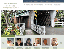 Tablet Screenshot of jamesfuneralhomeinc.com